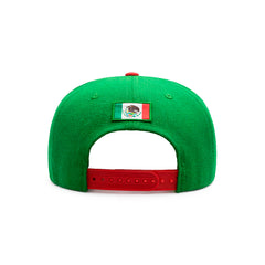 Gorra México Knite Tricolor Snapback Visera Plana World Cup