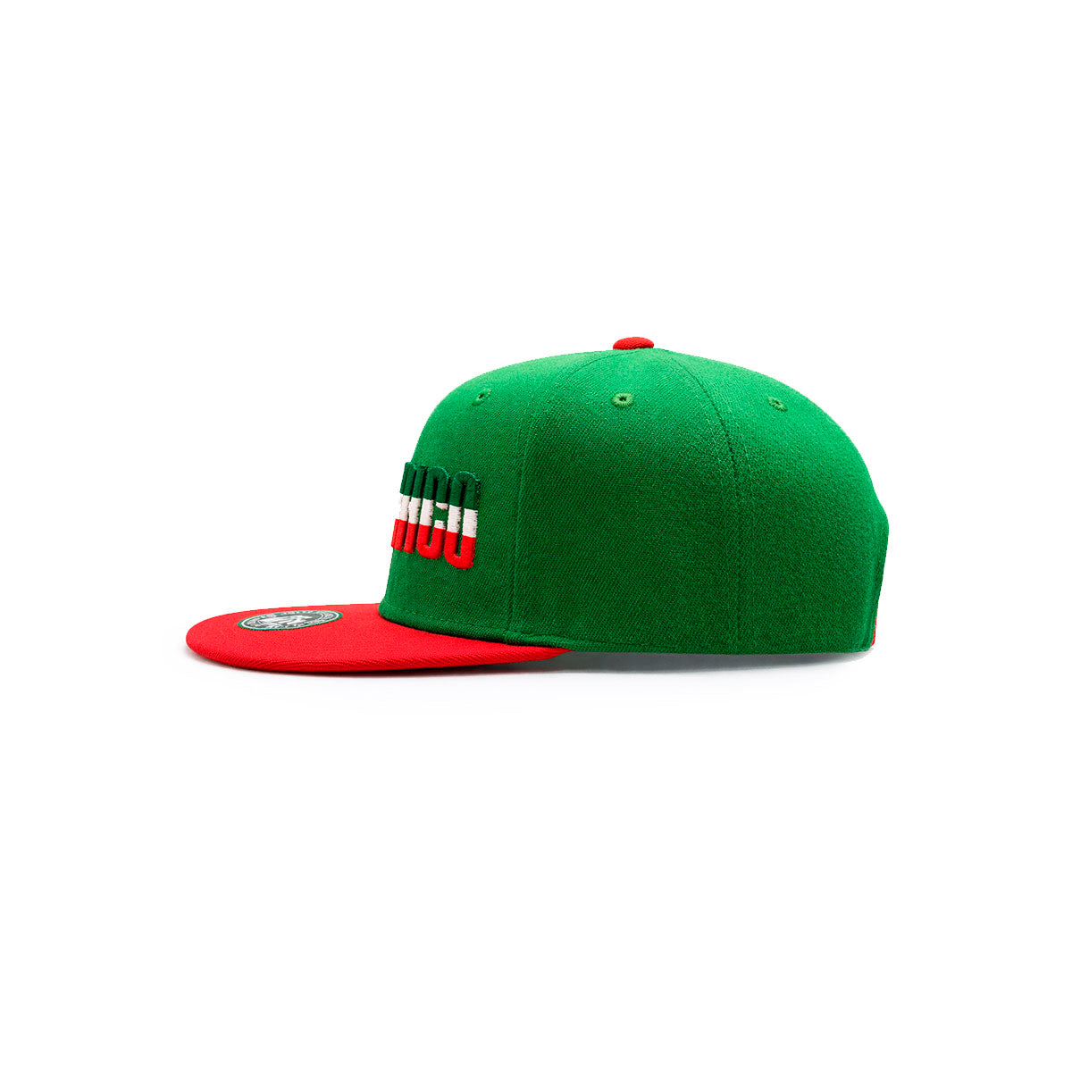 Gorra México Knite Tricolor Snapback Visera Plana World Cup
