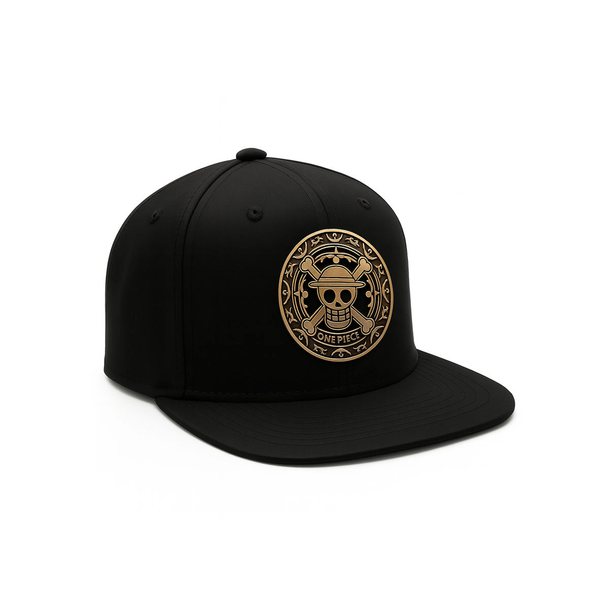 Gorra ajustable snapback emblema Luffy One Piece negro