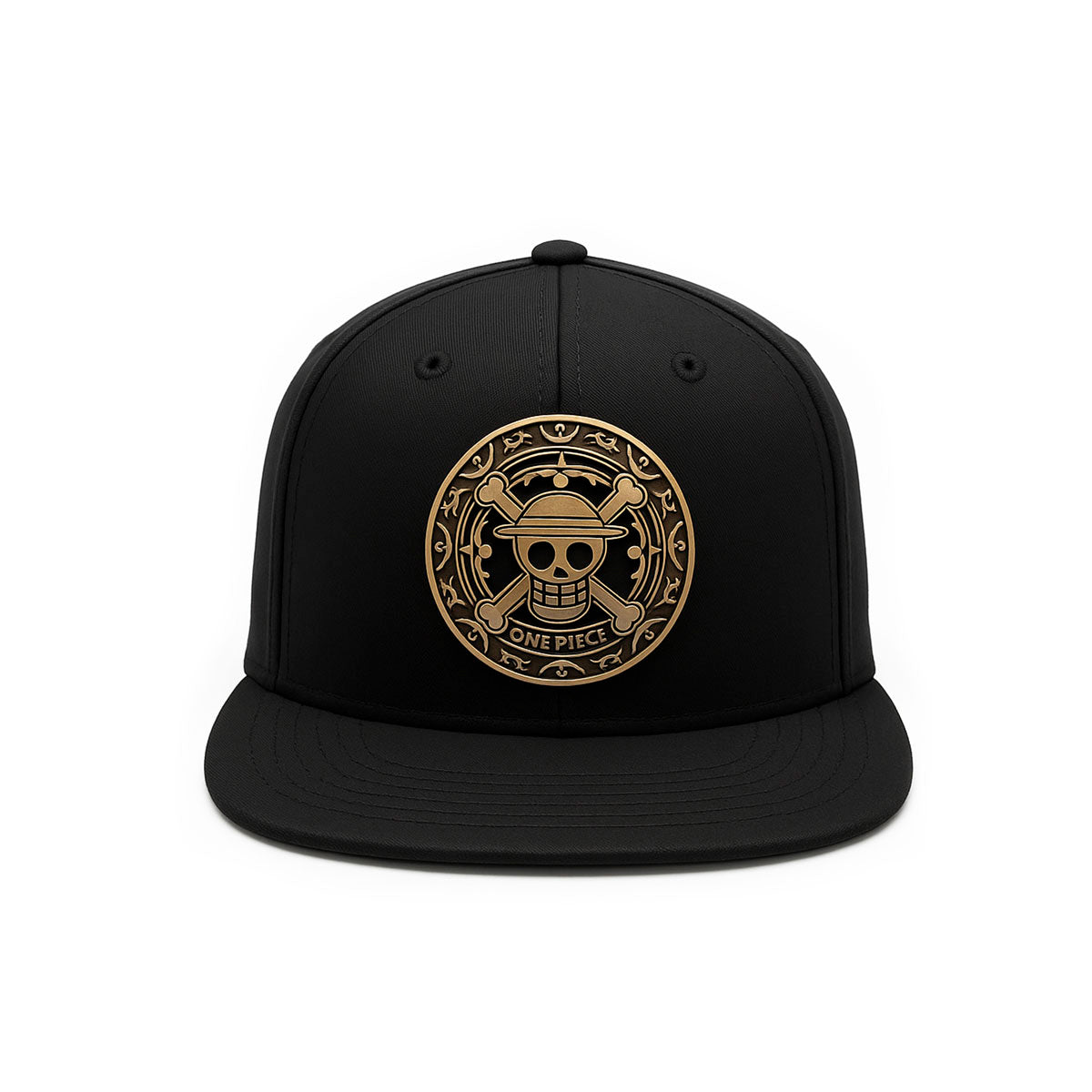 Gorra ajustable snapback emblema Luffy One Piece negro