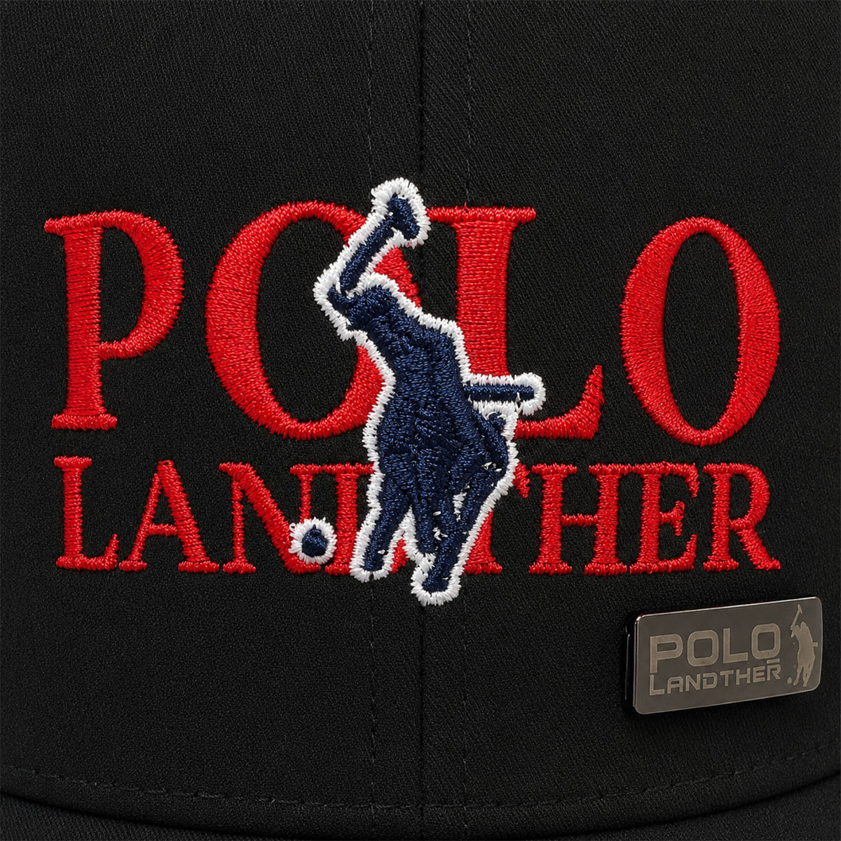 Gorra Polo Caballero Blue Elegance Bordada Beisbolera negro