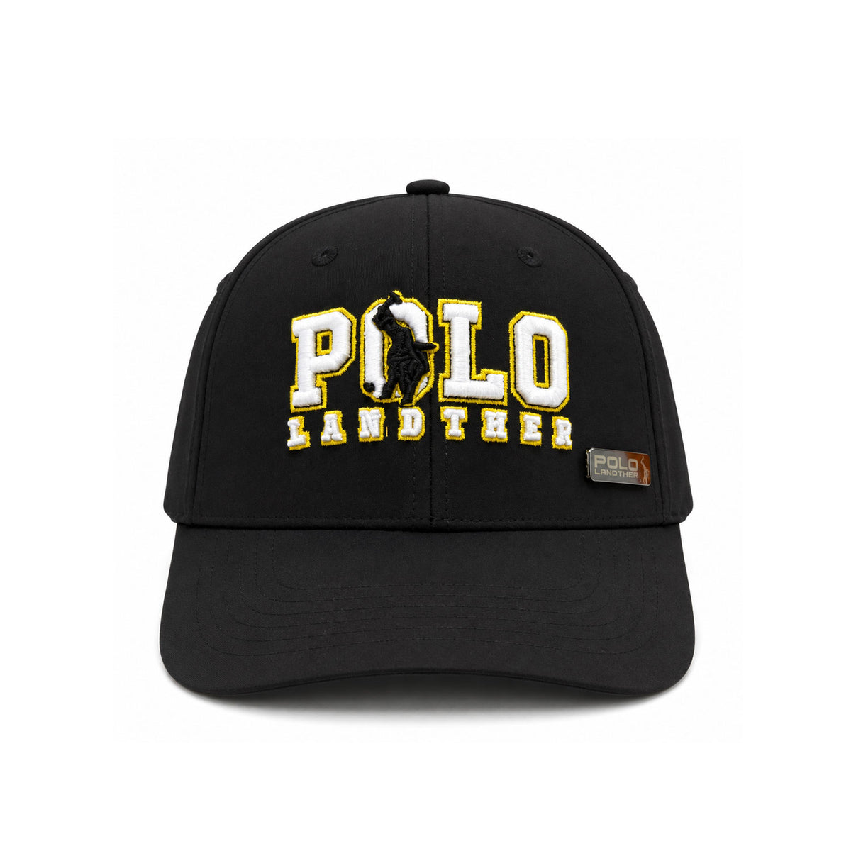 Gorra Polo Caballero College Edition Bordada Beisbolera negro