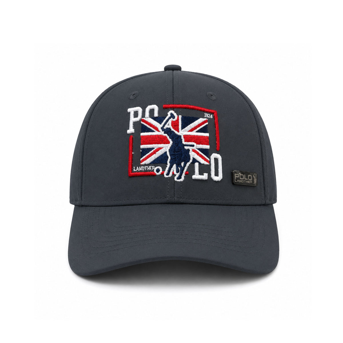 Gorra Polo Caballero England Flag Bordada Beisbolera gris