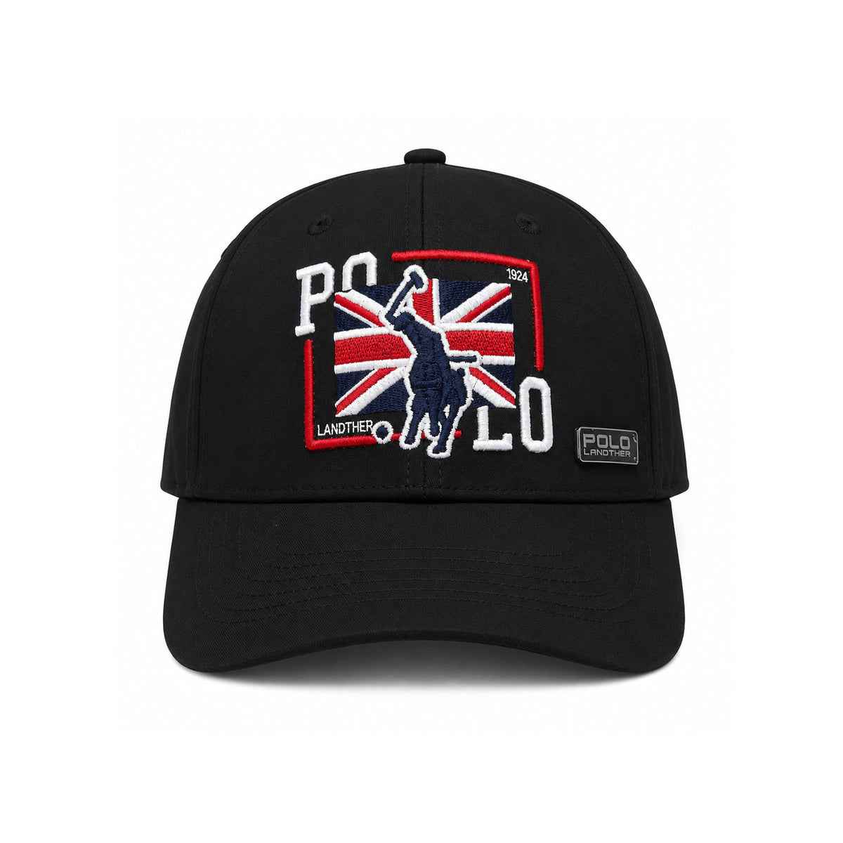 Gorra Polo Caballero England Flag Bordada Beisbolera negro