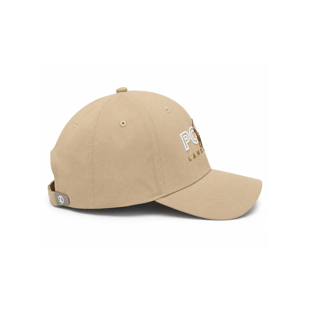 Gorra Polo Caballero Golden Stroke Bordada Beisbolera beige