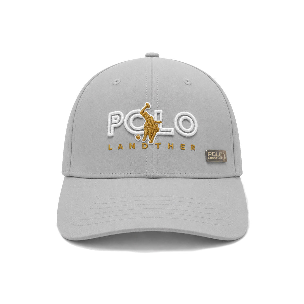 Gorra Polo Caballero Golden Stroke Bordada Beisbolera gris