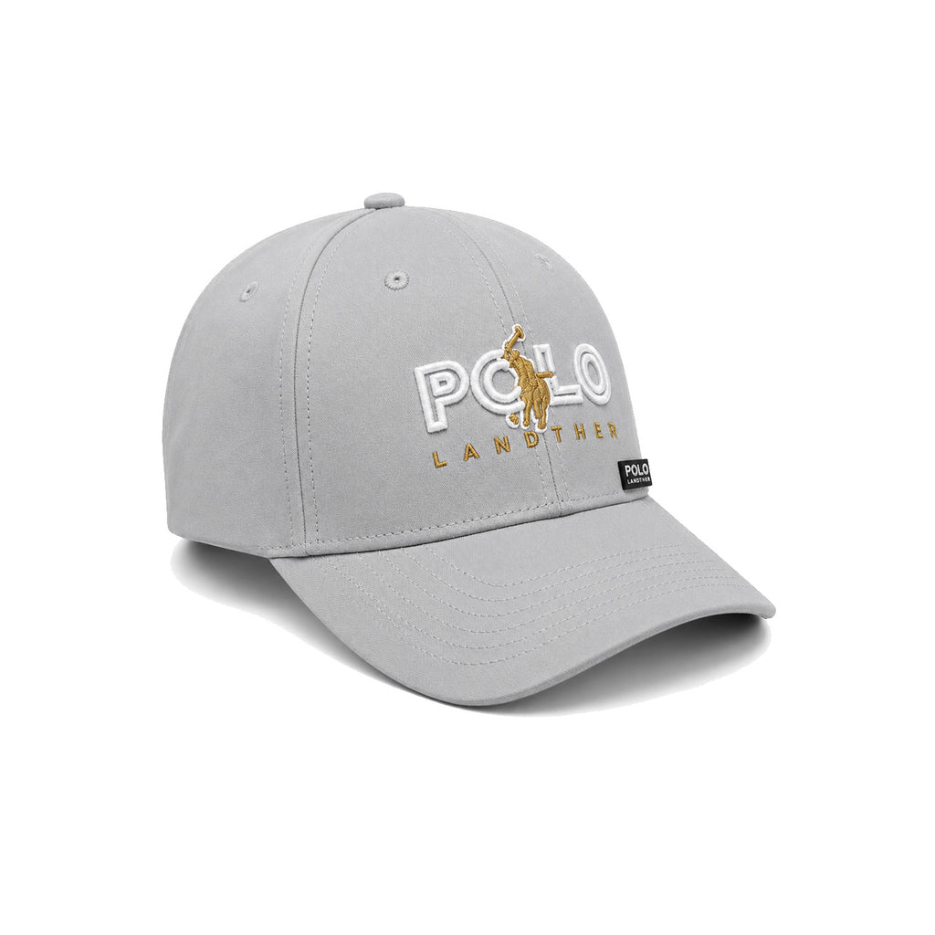 Gorra Polo Caballero Golden Stroke Bordada Beisbolera gris