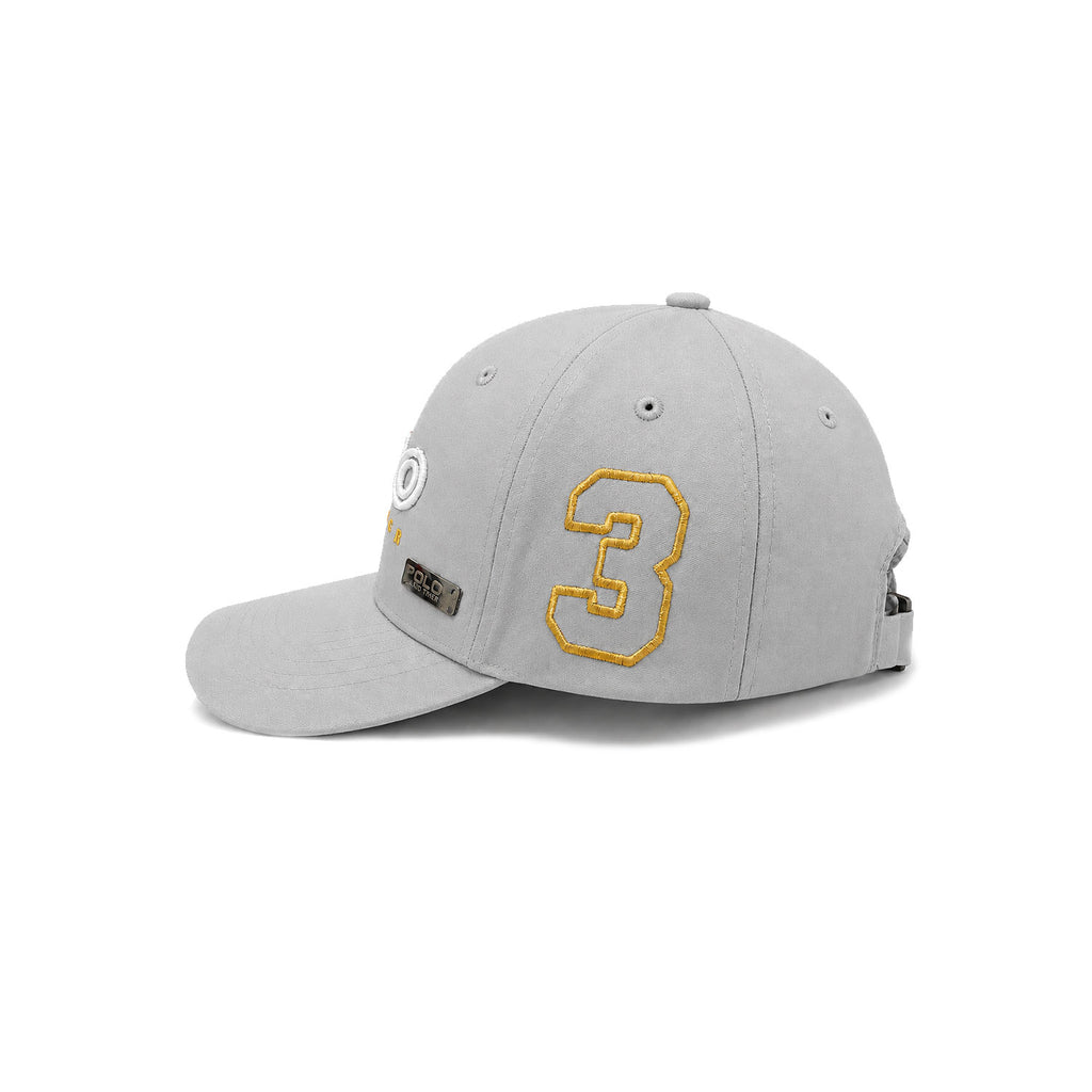 Gorra Polo Caballero Golden Stroke Bordada Beisbolera gris