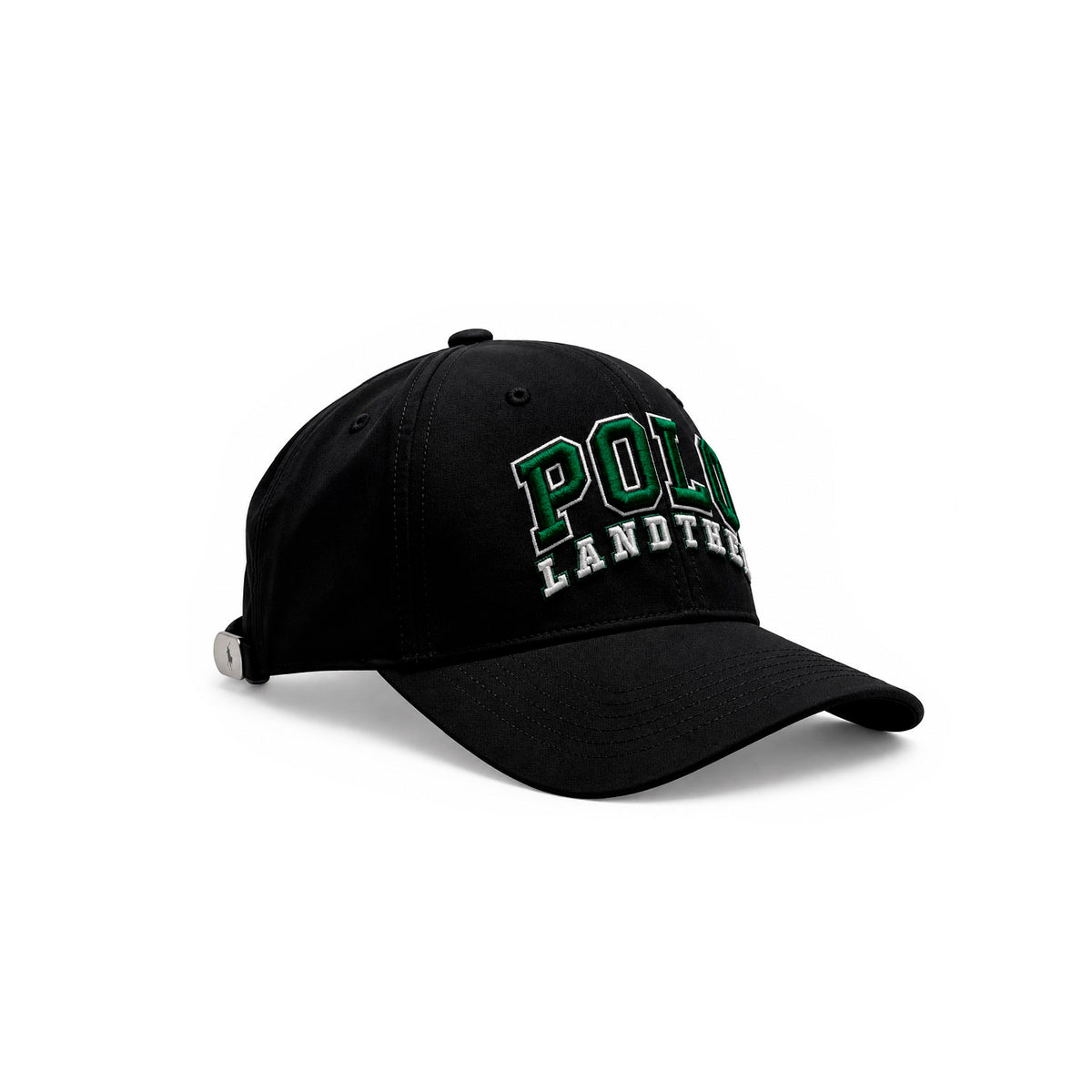 Gorra Hombre Polo Landther College Negra Estilo Urbano