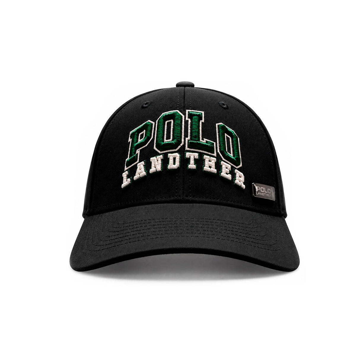 Gorra Hombre Polo Landther College Negra Estilo Urbano