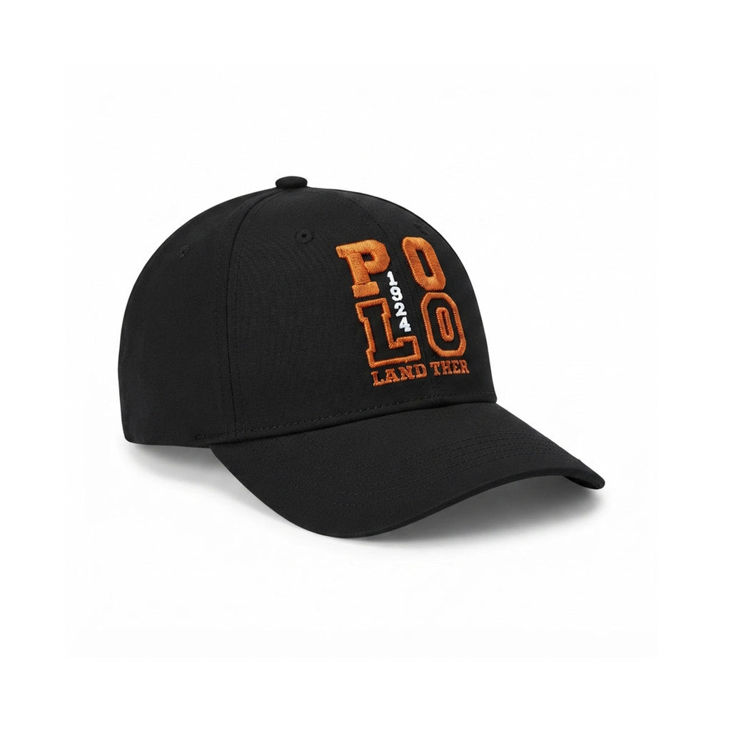 Gorra Polo Negra Caballero Orange College Edition Bordada negro