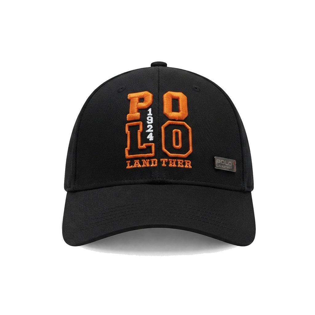 Gorra Polo Negra Caballero Orange College Edition Bordada negro
