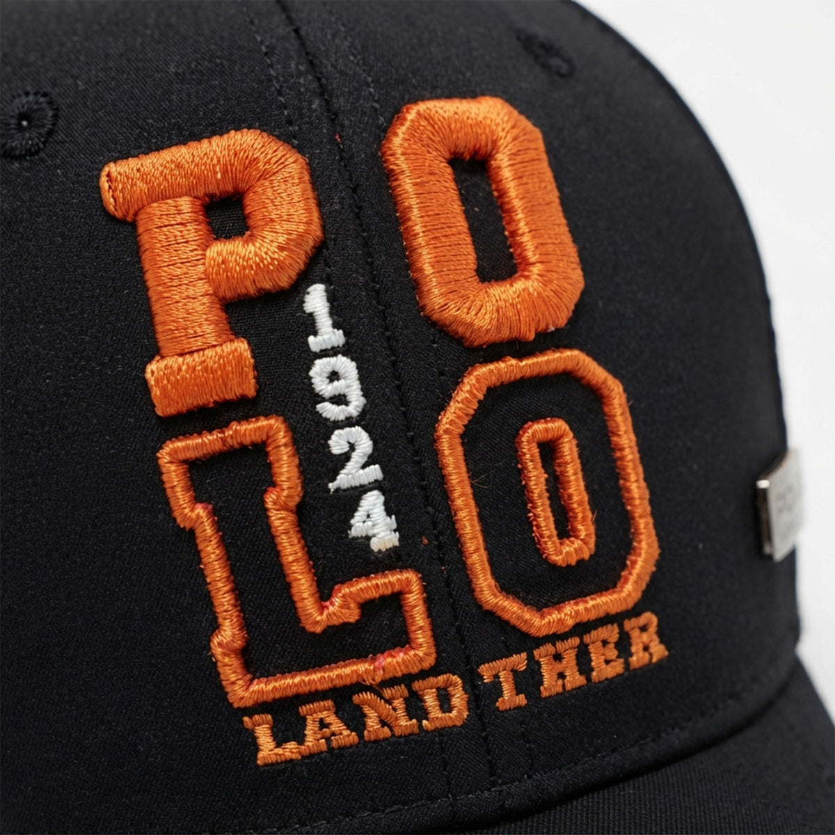 Gorra Polo Negra Caballero Orange College Edition Bordada negro
