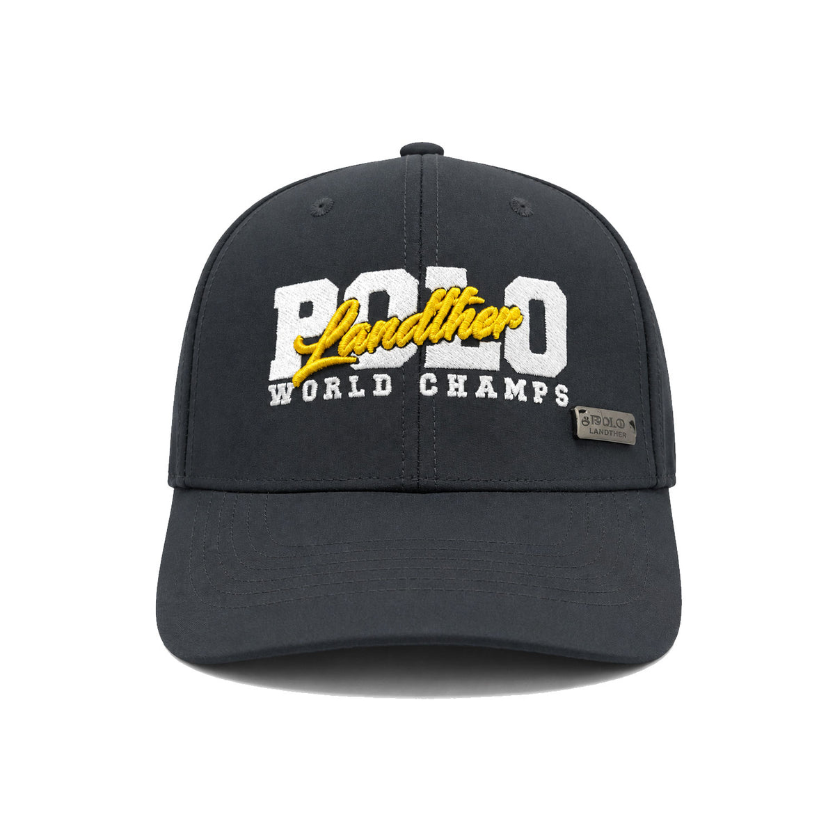 Gorra Polo Caballero Yellow Script Bordada Beisbolera gris