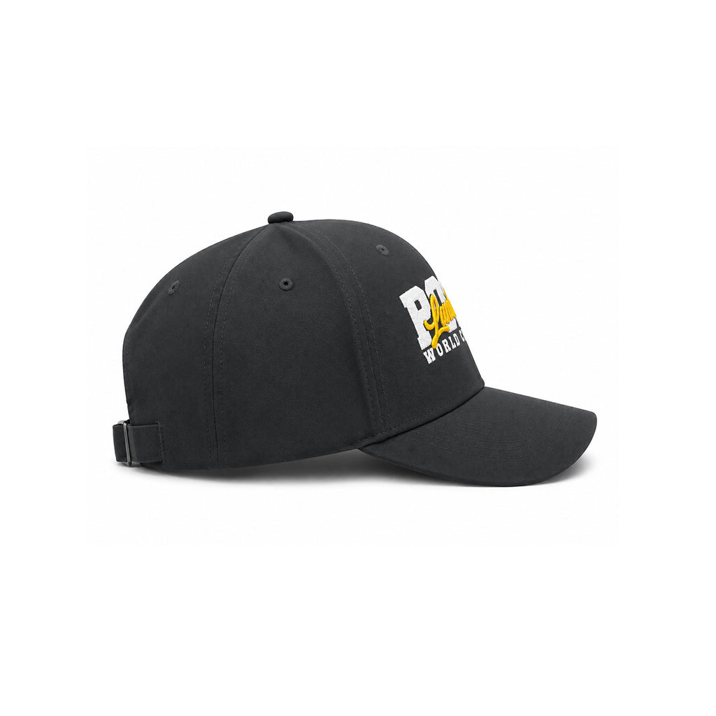 Gorra Polo Caballero Yellow Script Bordada Beisbolera gris