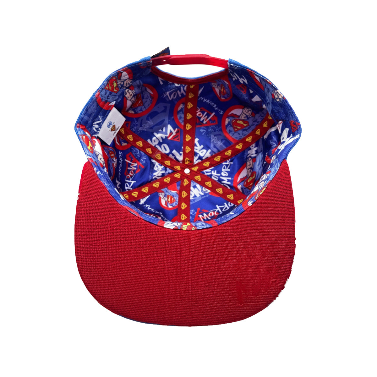 Gorra Superman Iron Placa Snapback Visera Plana Original azul