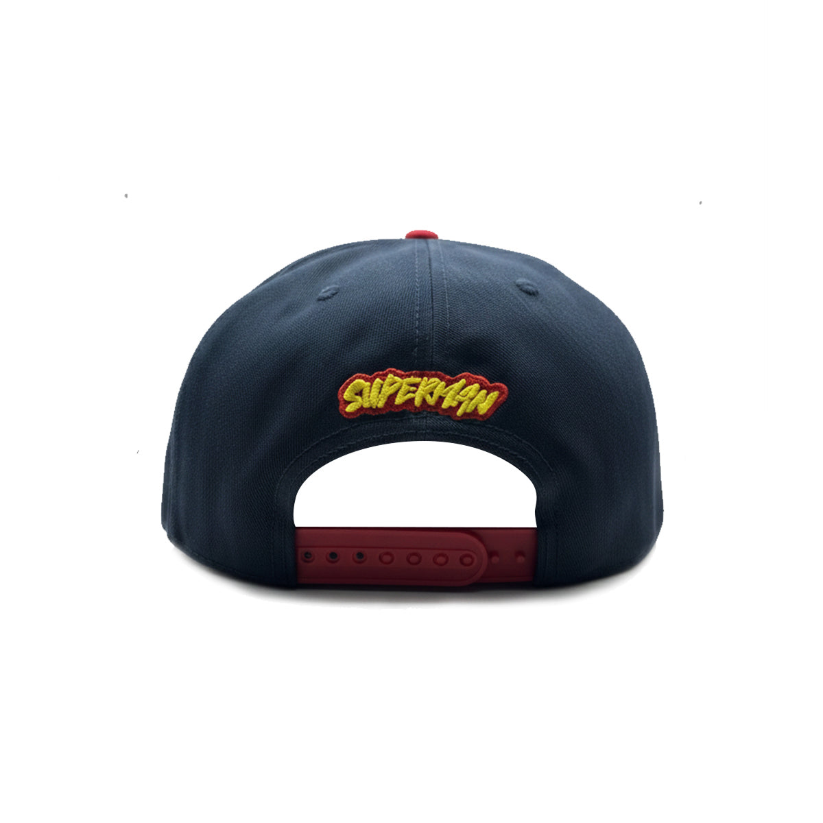 Gorra Superman Iron Placa Snapback Visera Plana Original marino