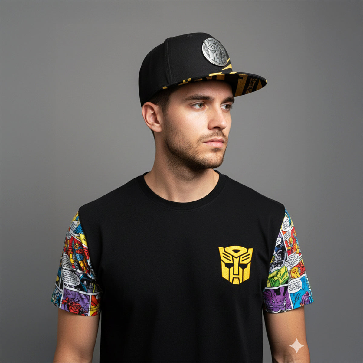 Gorra Transformers Bumblebee Placa Snapback Visera Plana