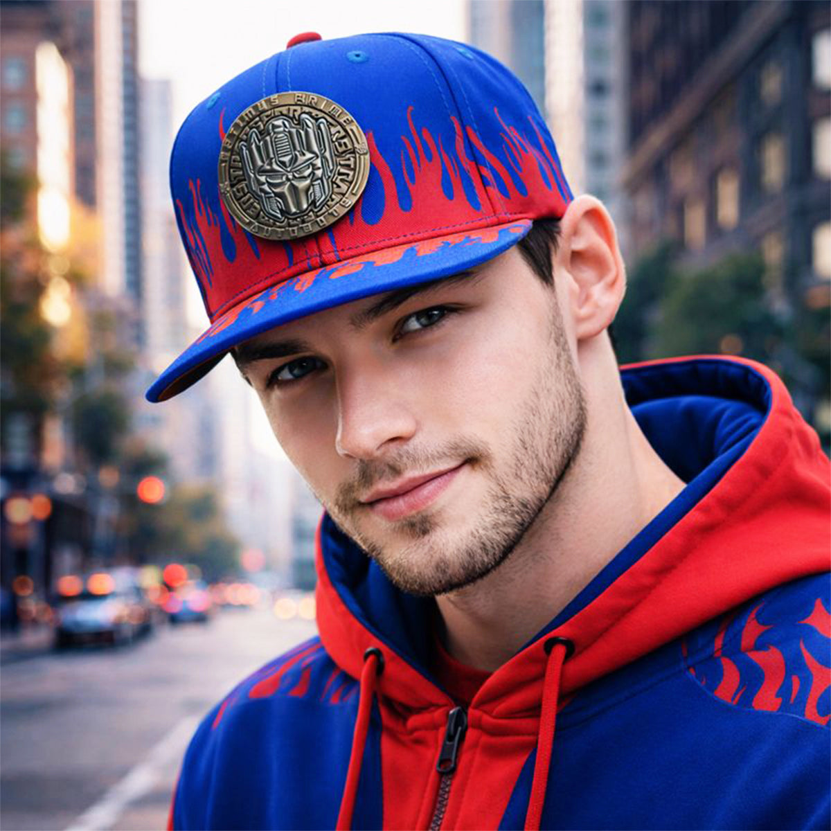 Gorra Transformers Optimus Prime Metálica Snapback