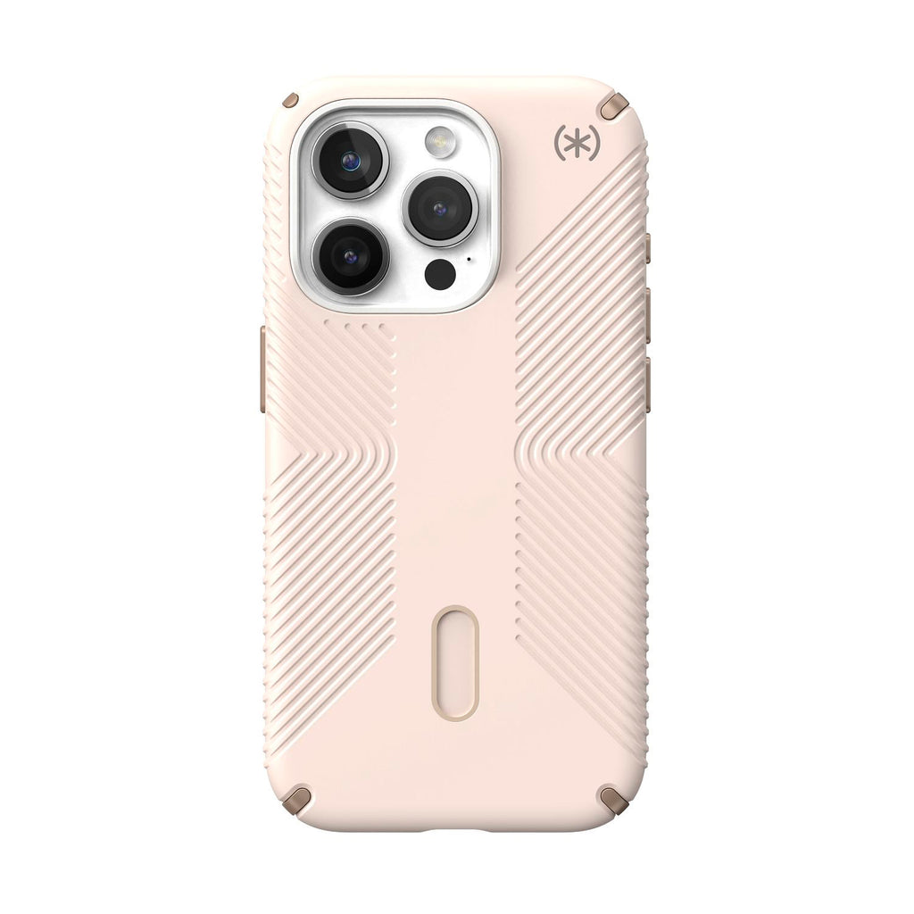 Funda Speck Presidio Grip Compatible con iPhone 15 Pro Hueso