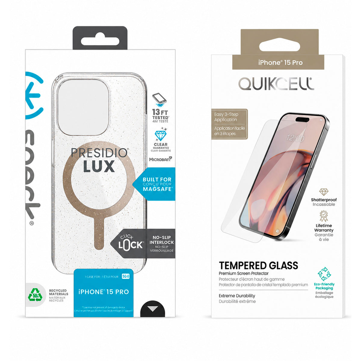 Funda Speck Presidio Lux Compatible con iPhone 15 Pro