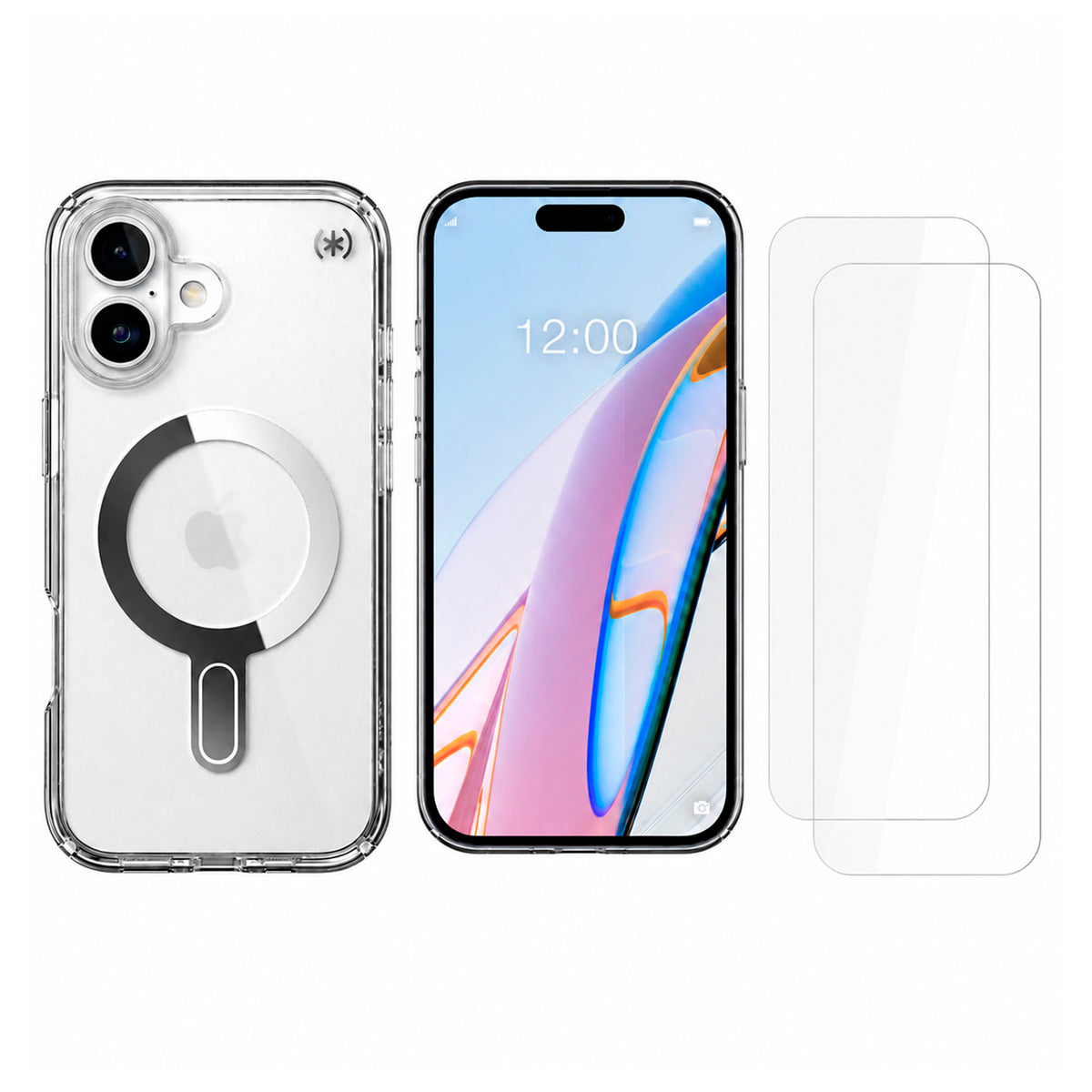 Funda Speck Perfect Clear Compatible con iPhone 16 y Micas
