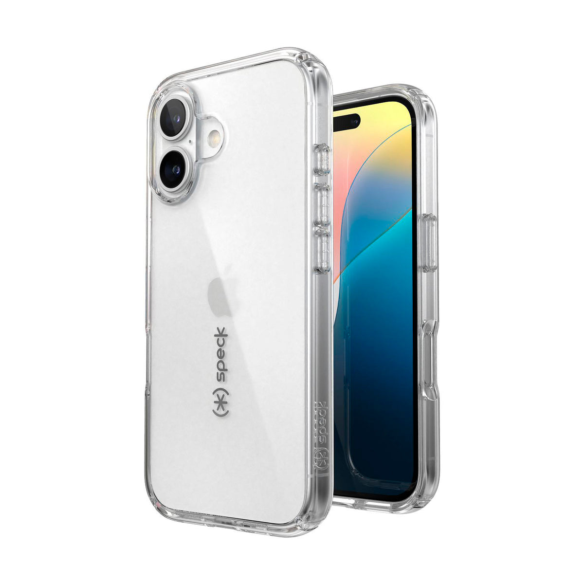 Funda kit Speck Gemshell Transparente Compatible iPhone 16