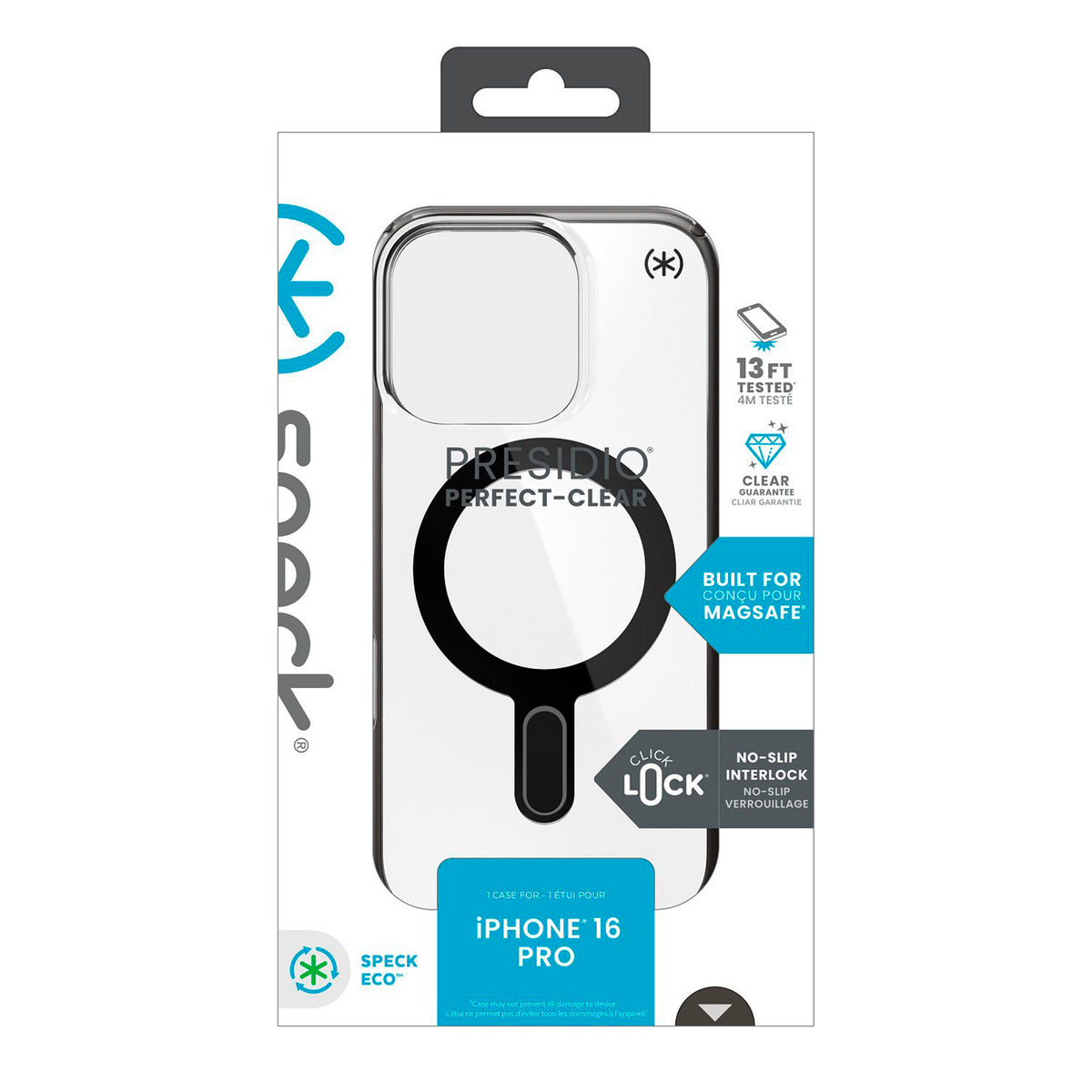 Funda Kit Speck Perfect Clear Compatible iPhone 16 Pro Micas