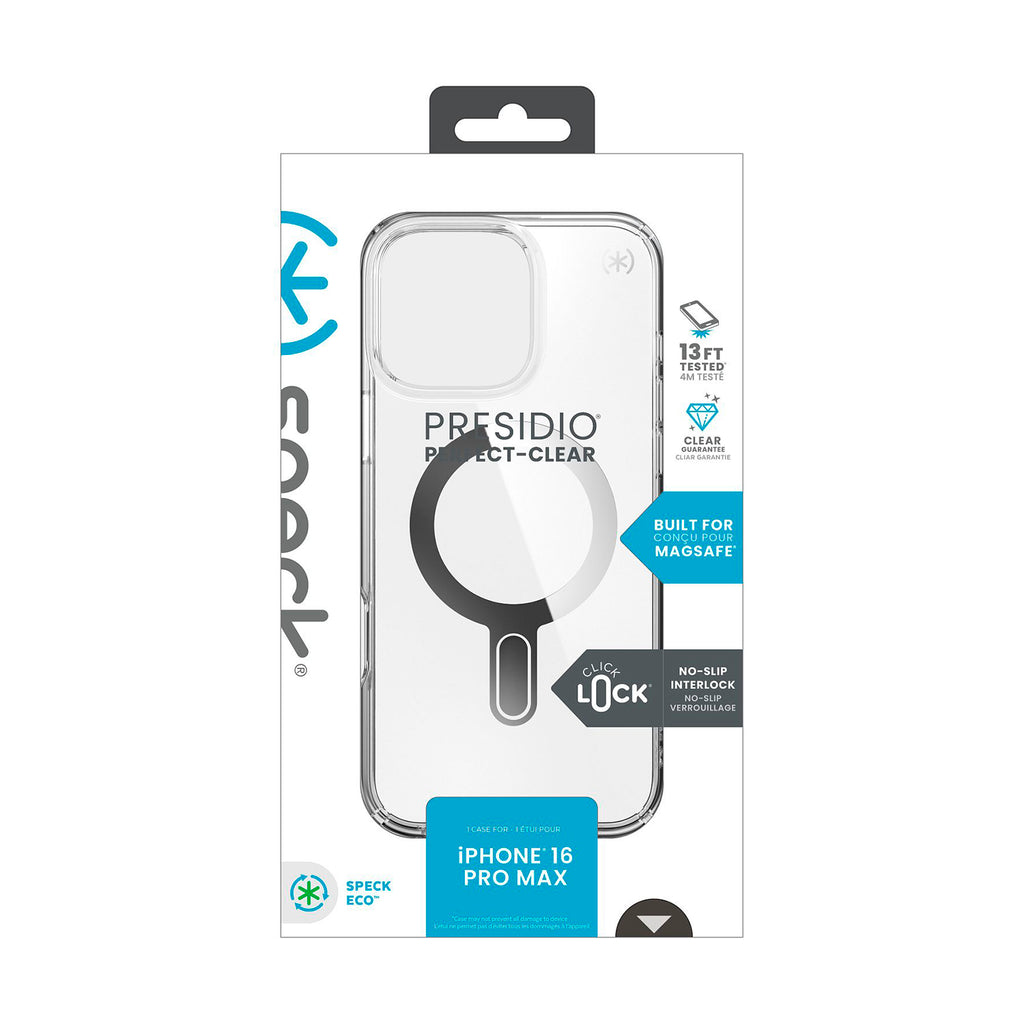 Funda Speck Perfect Clear Kit Compatible iPhone 16 Pro Max