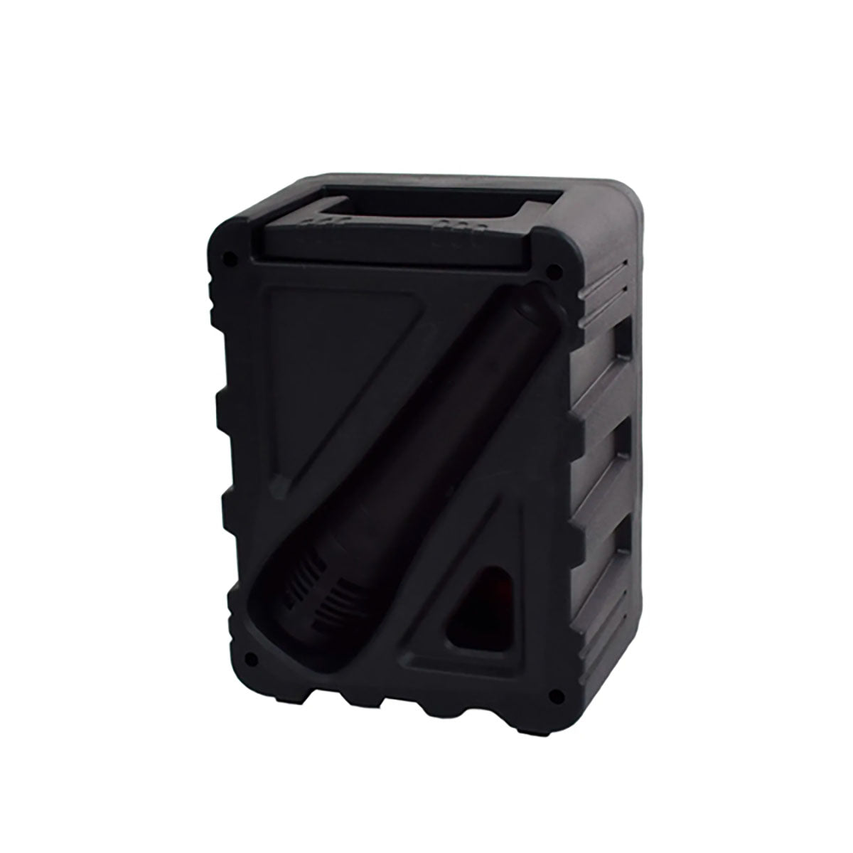Bocina Bluetooth portátil 4 pulgadas con micrófono y luz LED