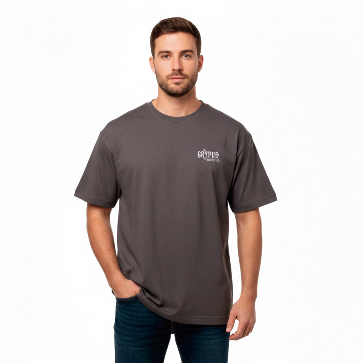 Playera Oversized Hombre Algodón 240g Diseño New Generation