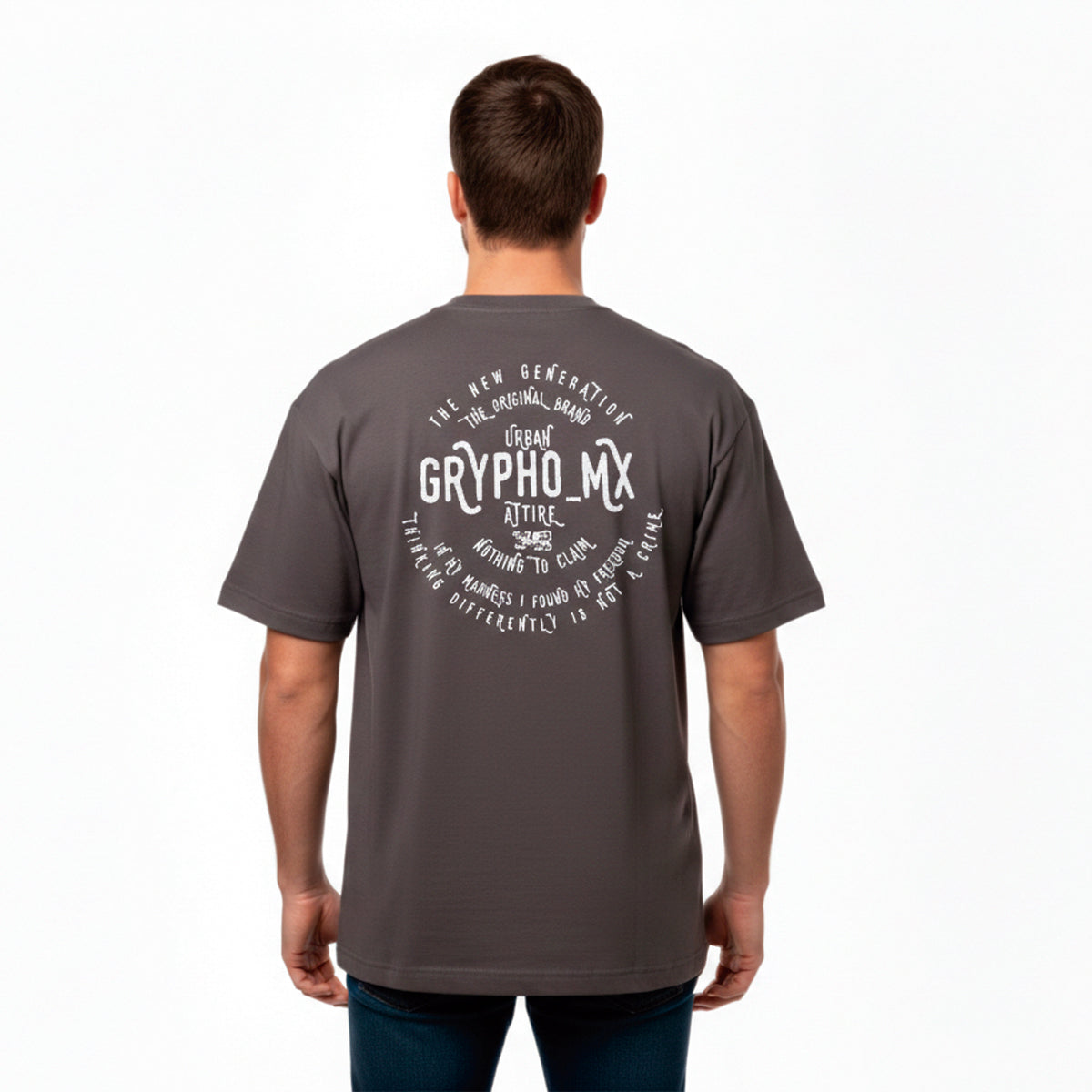 Playera Oversized Hombre Algodón 240g Diseño New Generation