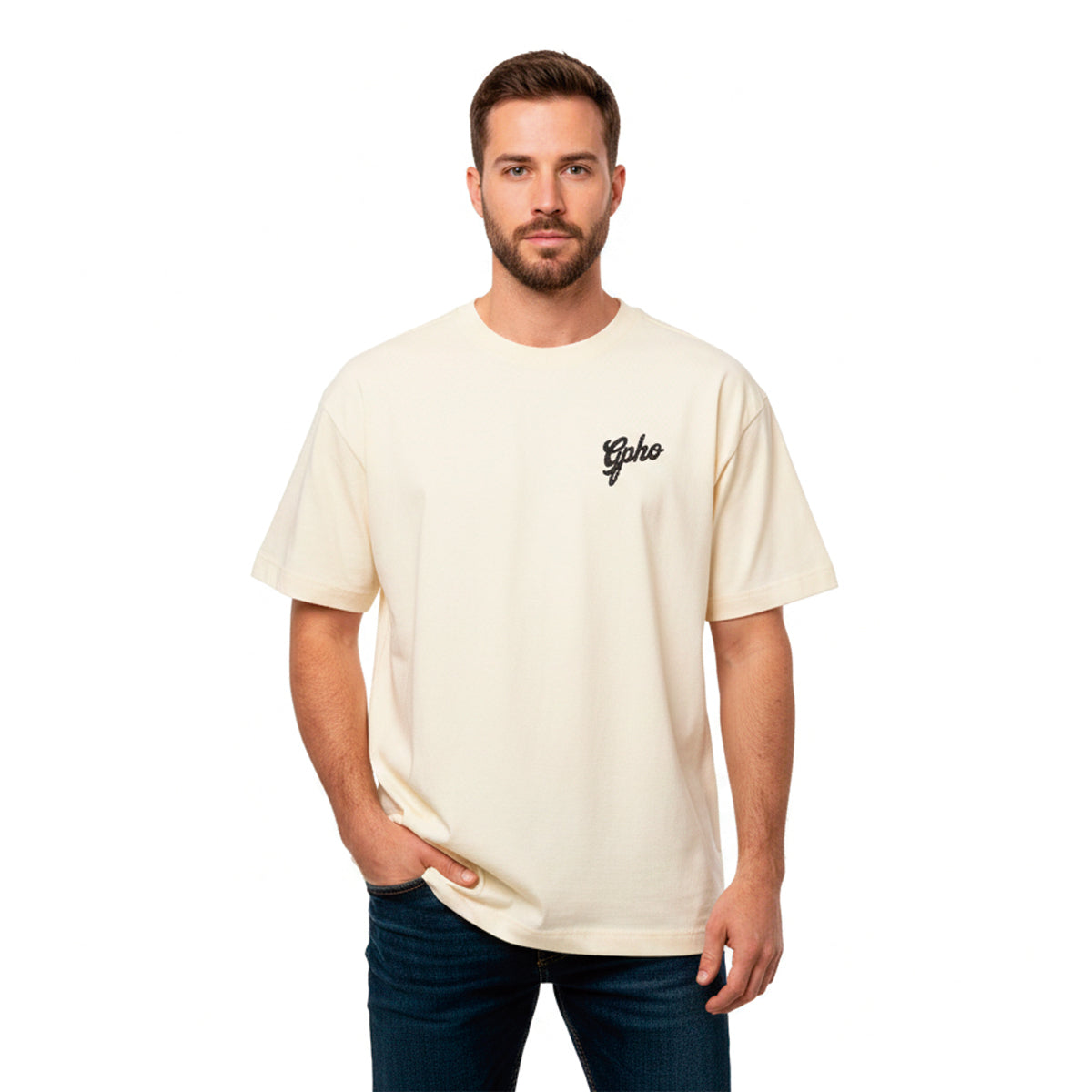 Playera Oversized Hombre Algodón 240g High Density Division