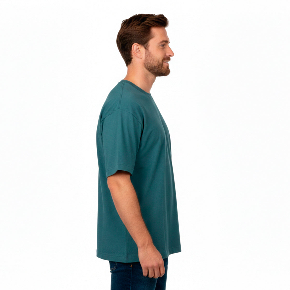 Playera Oversized Hombre Algodón 240g High Density Shield