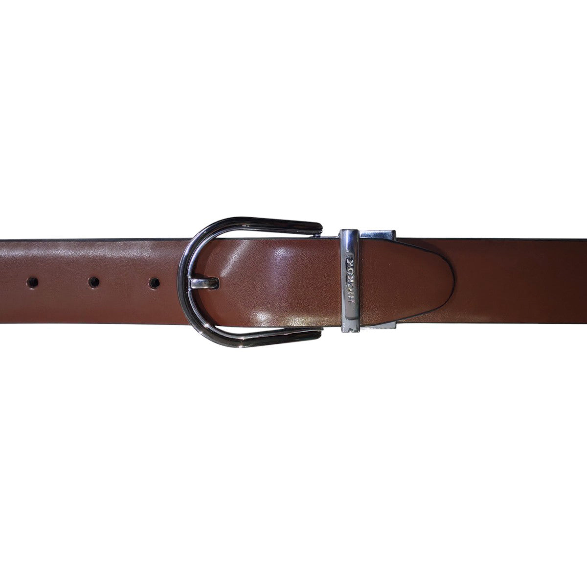 Cinturón Hickok Reversible Piel Caramel Regaliz Hombre 34mm-38-40