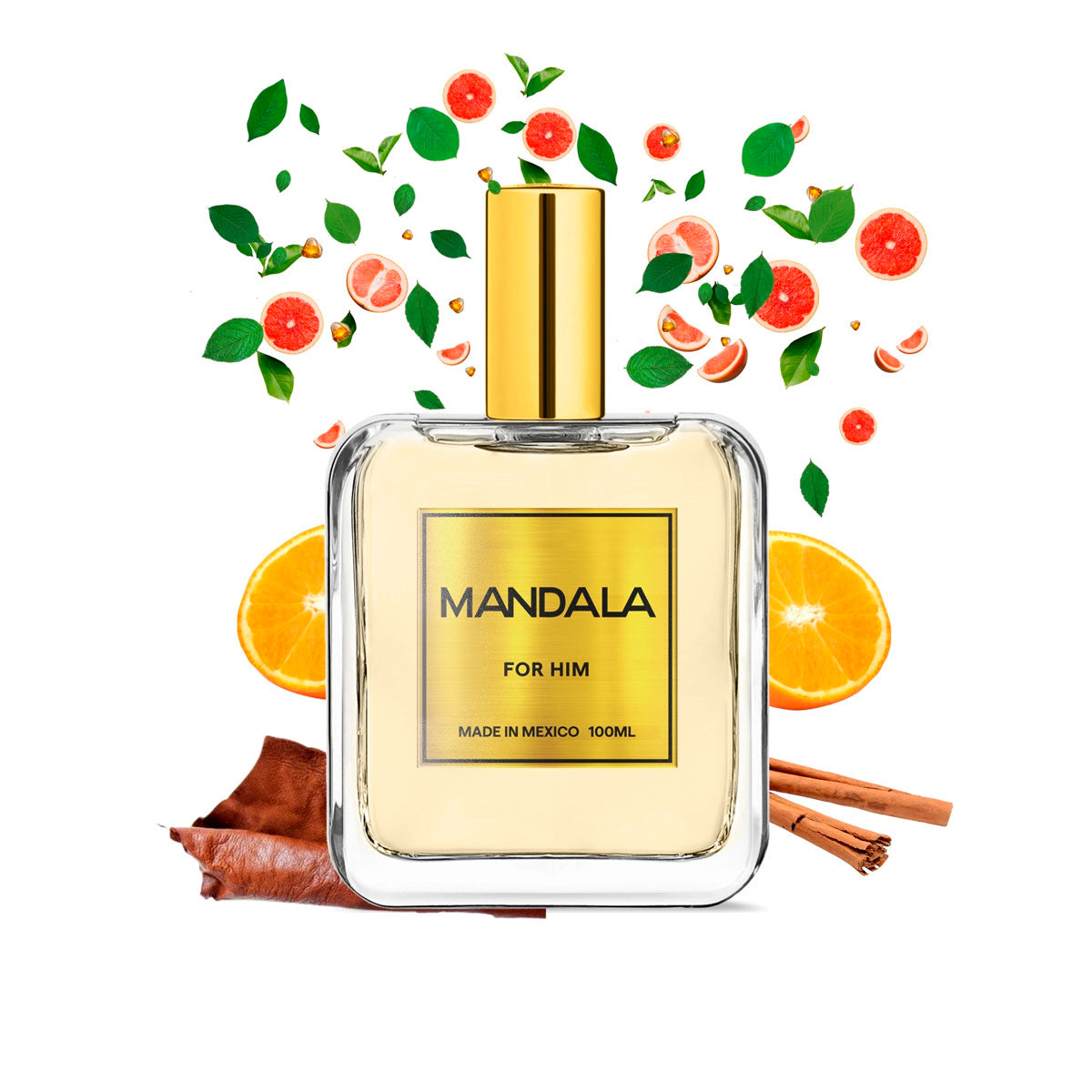Perfume Hombre Mandala Regal Gold Cuero Canela 100ml