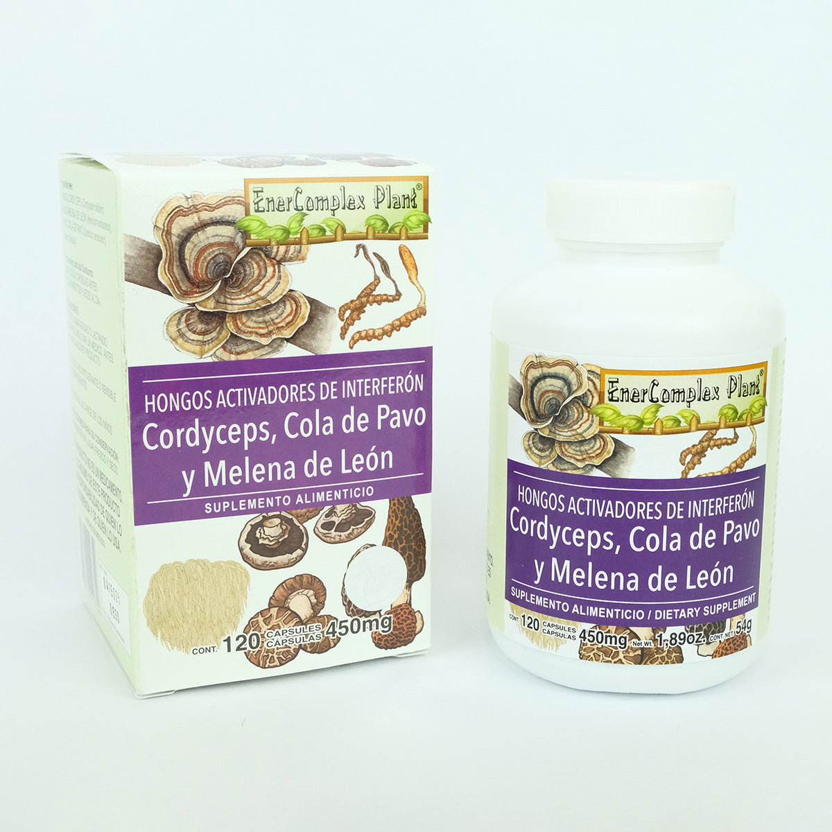 Hongos cordyceps melena de leon cola de pavo 120 caps