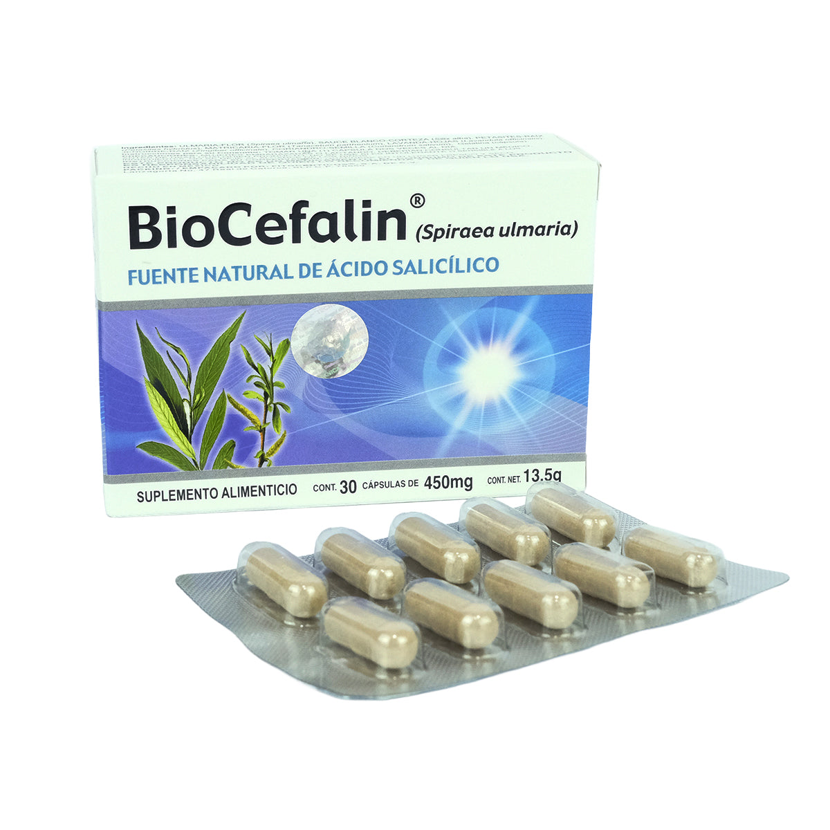 Boticaté Ácido Salicílico natural 30 cápsulas Pack 2