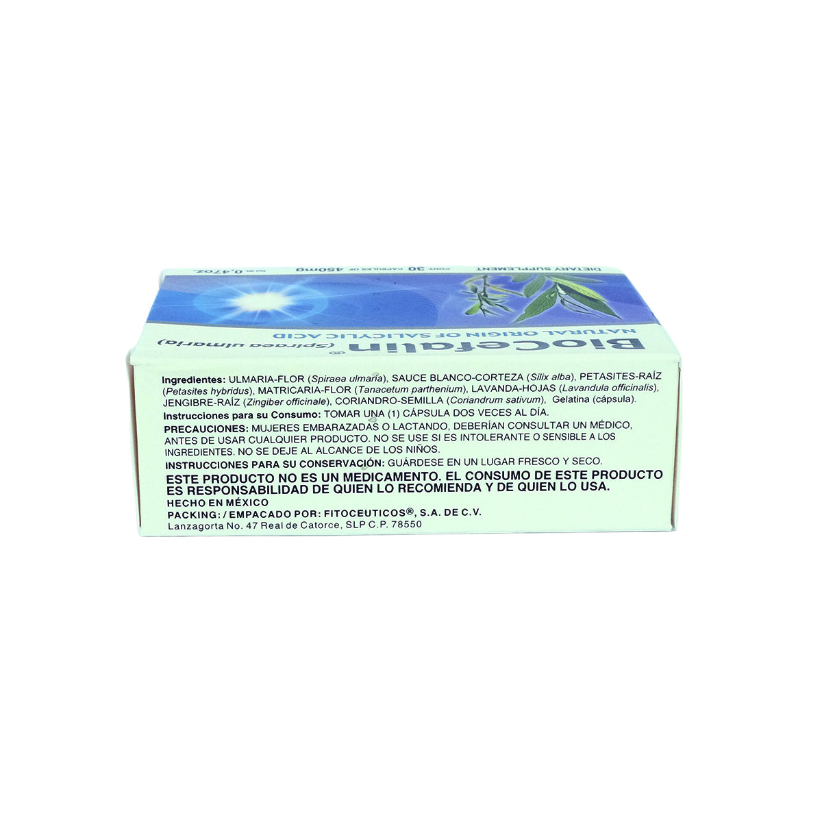 Boticaté Ácido Salicílico natural 30 cápsulas Pack 2
