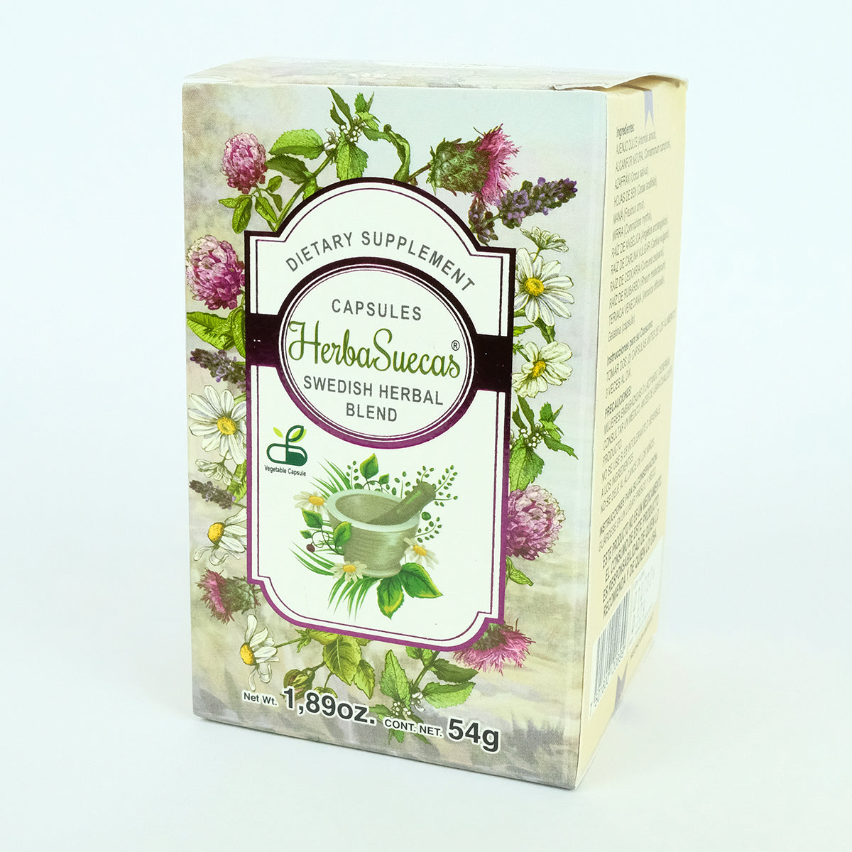 Hierbas Suecas capsulas 120 450 mg Boticaté tradicional