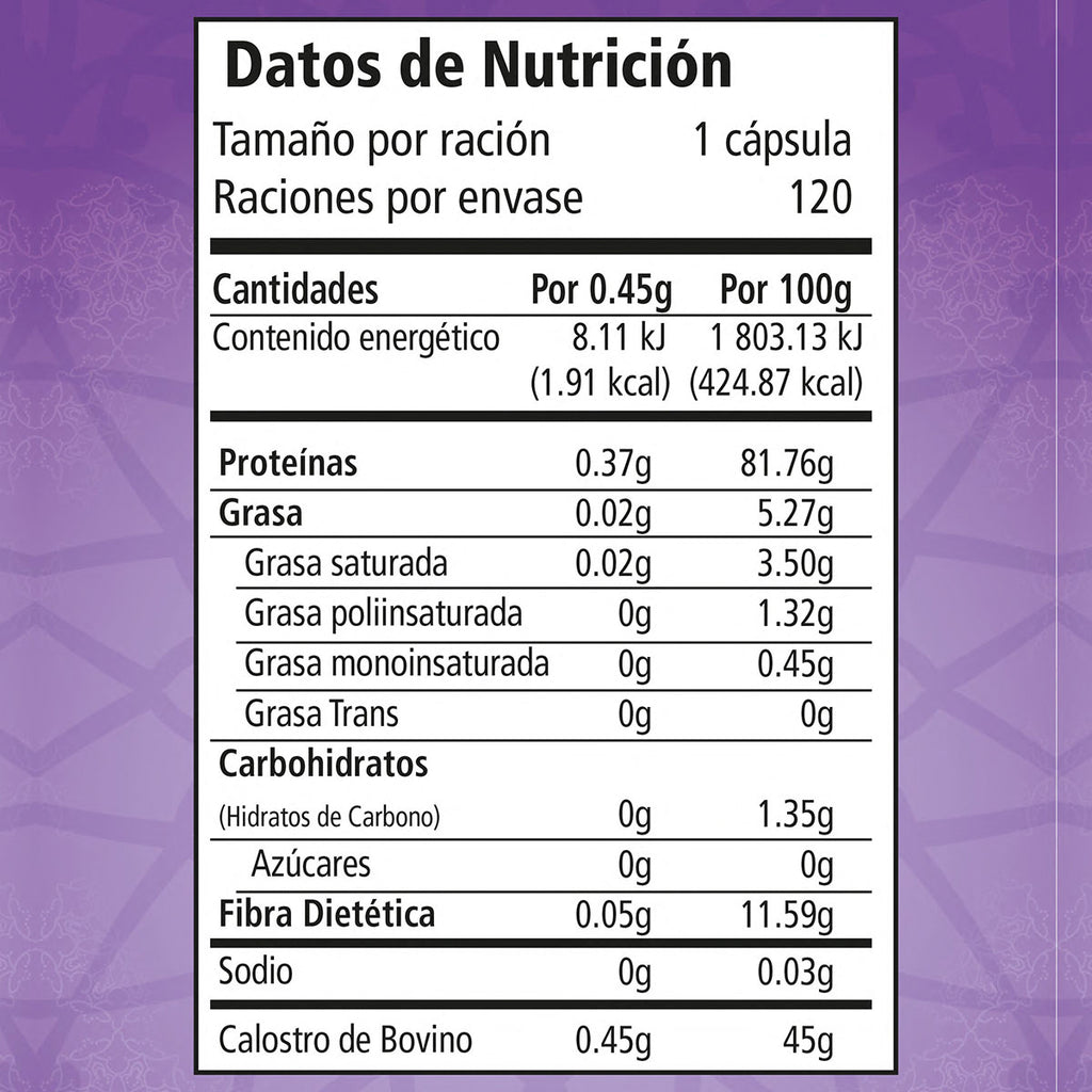 Calostro Factor de Transferencia Boticaté 120 cápsulas