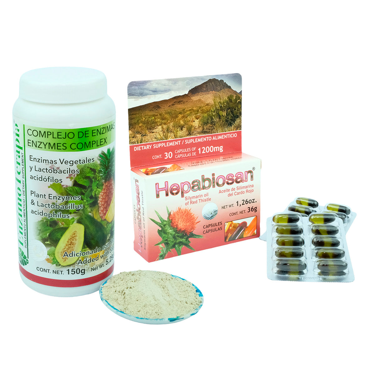 Kit Digestion Ligera Enzimas + Hepabiosan Silimarina