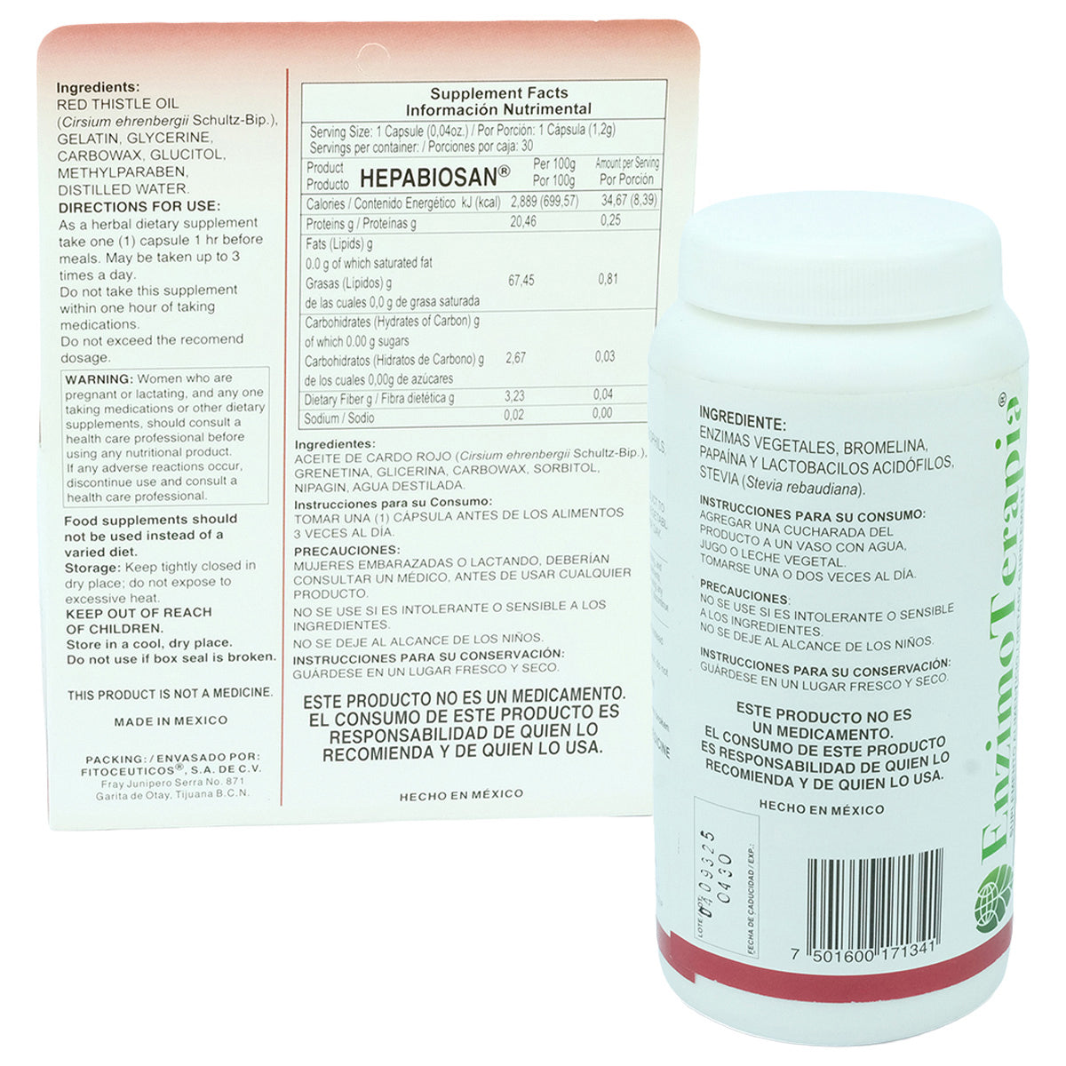Kit Digestion Ligera Enzimas + Hepabiosan Silimarina