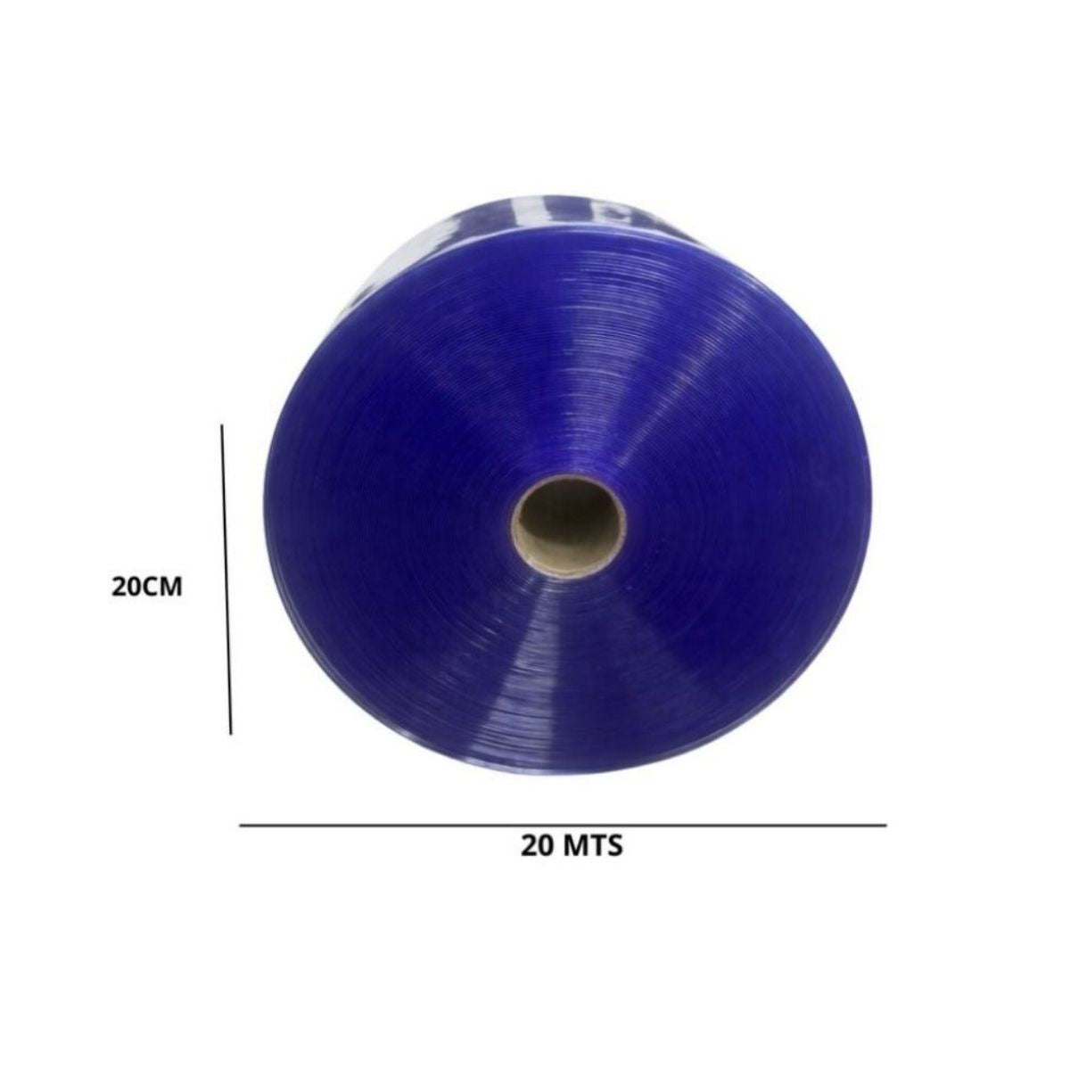 Rollo Cortina Hawaiana PVC 2X20-20M Transparente Phasa