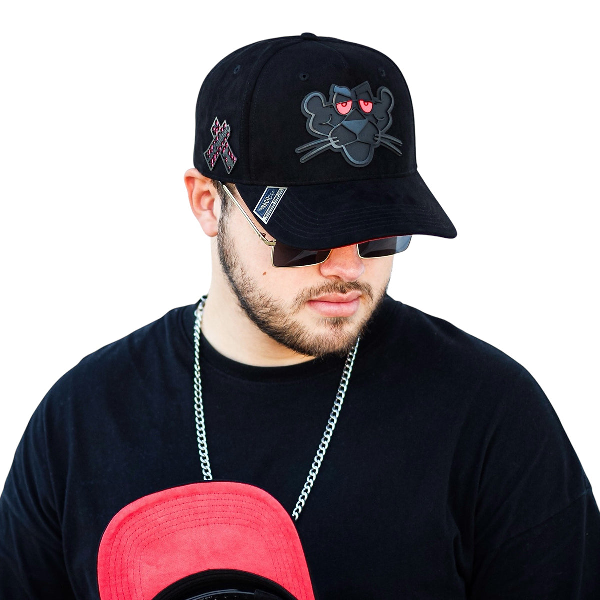 VAGO Style LA PANTERA Gorra Ajustable Artesanal Gamuza-Unitalla