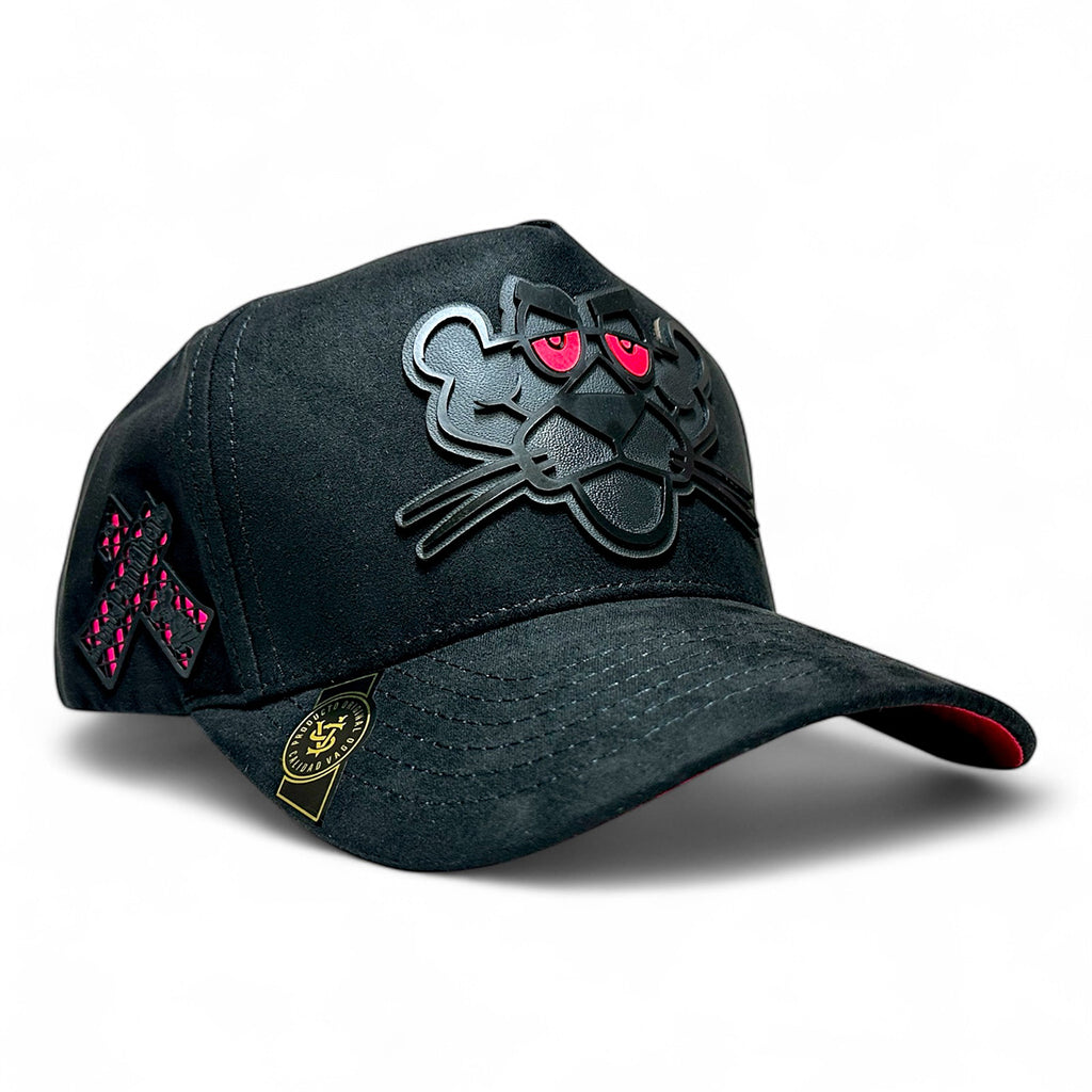 VAGO Style LA PANTERA Gorra Ajustable Artesanal Gamuza-Unitalla