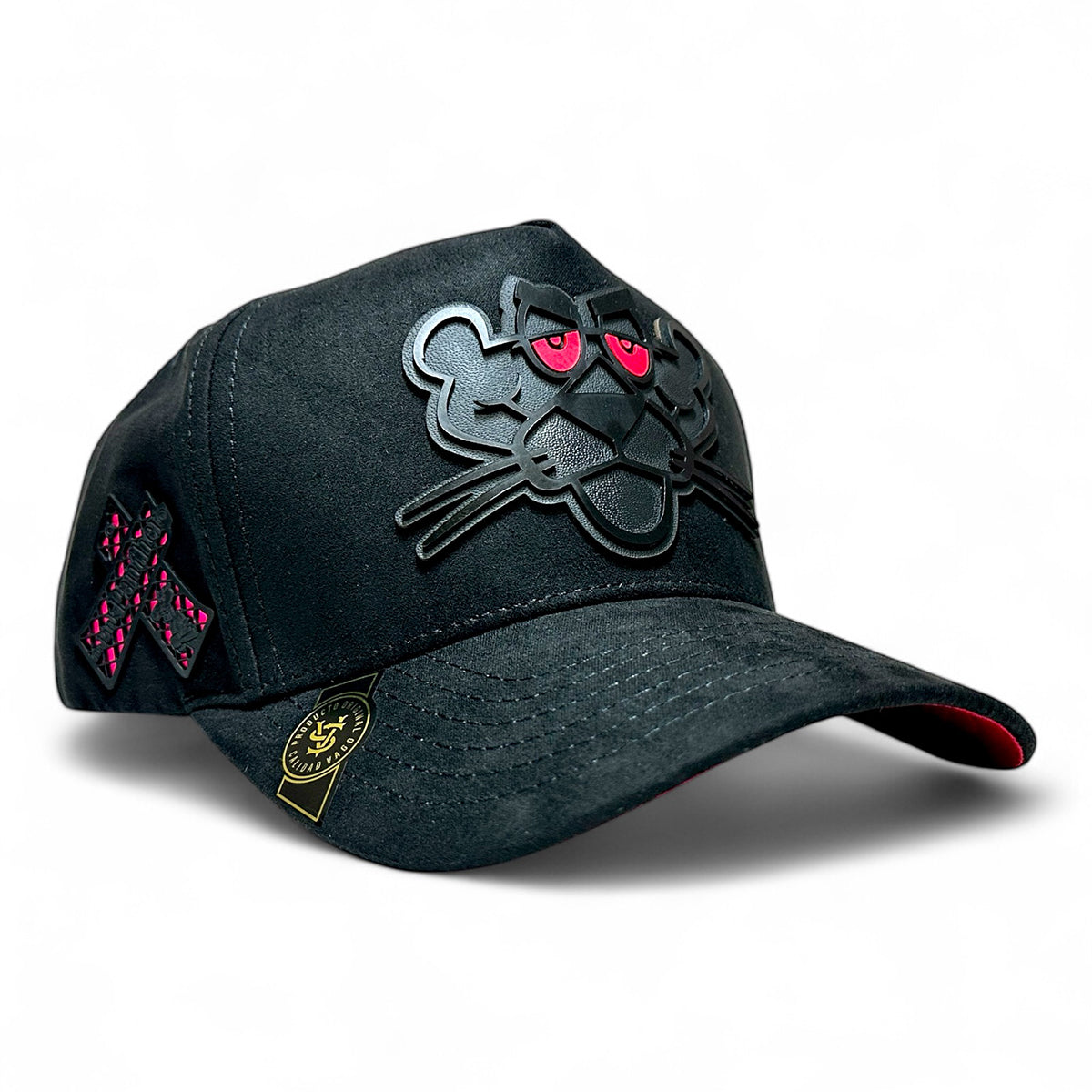 VAGO Style LA PANTERA Gorra Ajustable Artesanal Gamuza-Unitalla