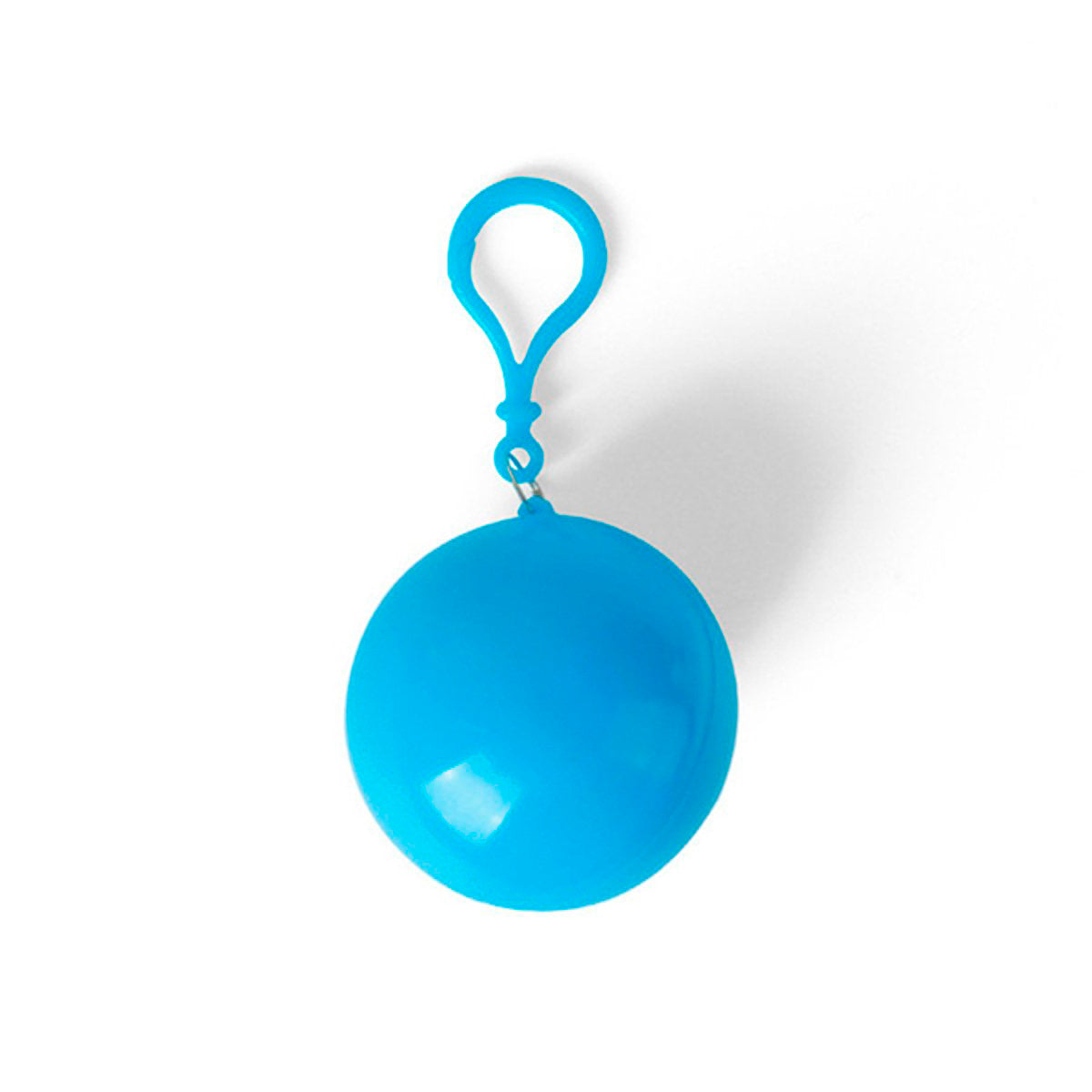 Impermeable de bolsillo en llavero de esfera 1 pz Azul
