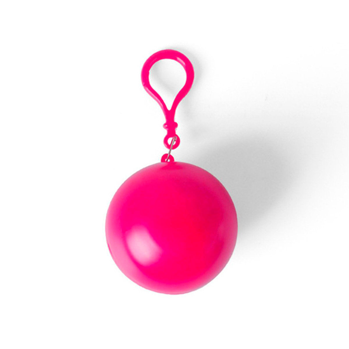 Impermeable de bolsillo en llavero de esfera 1 pz Rosa