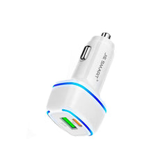 JIE SMART cargador auto turbo power blanco o negro